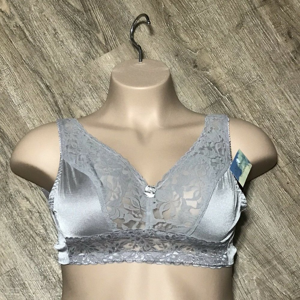 Heavenly Secrets Women's Bralette ~ Sz S ~ Gray